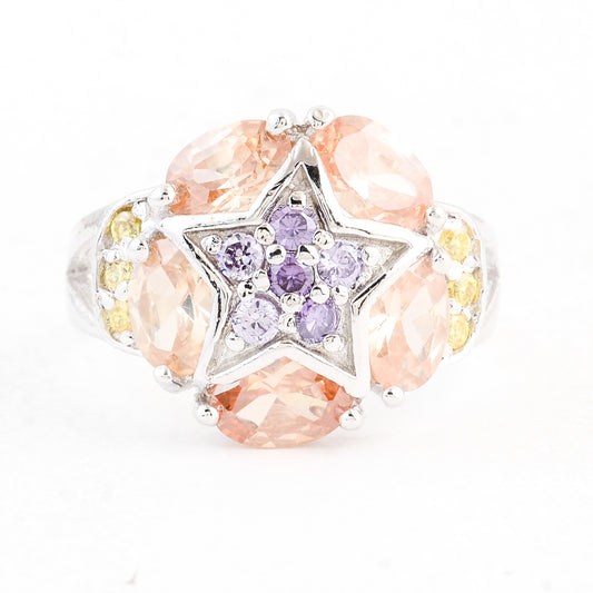 8.01 Ct Cubic Zirconia 925 Sterling Silver Ring