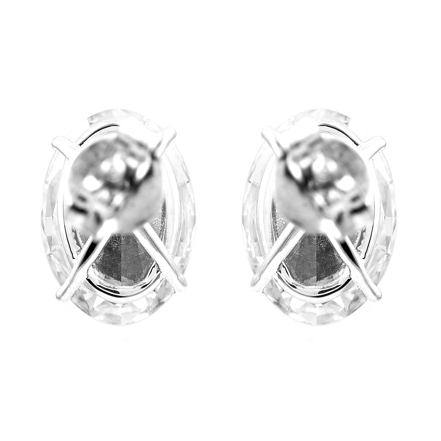 3.80 Carats Lab Grown Diamond 14K Gold Earrings