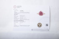 2.42 Ct Pear Mixed Cut Natural Corundum Ruby 14K Gold Ring