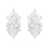 3.04 Carats Lab Grown Diamond 14K Gold Earrings