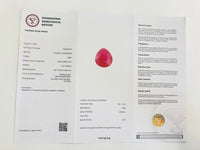 1.81 Natural Corundum Ruby Pear Mixed Cut Gemstone
