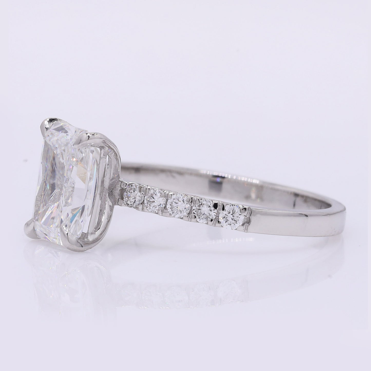 2.18 Carats Lab Grown Diamond 950 Platinum Ring