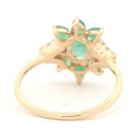 1.57 Ct Oval Emerald 14K Gold Ring