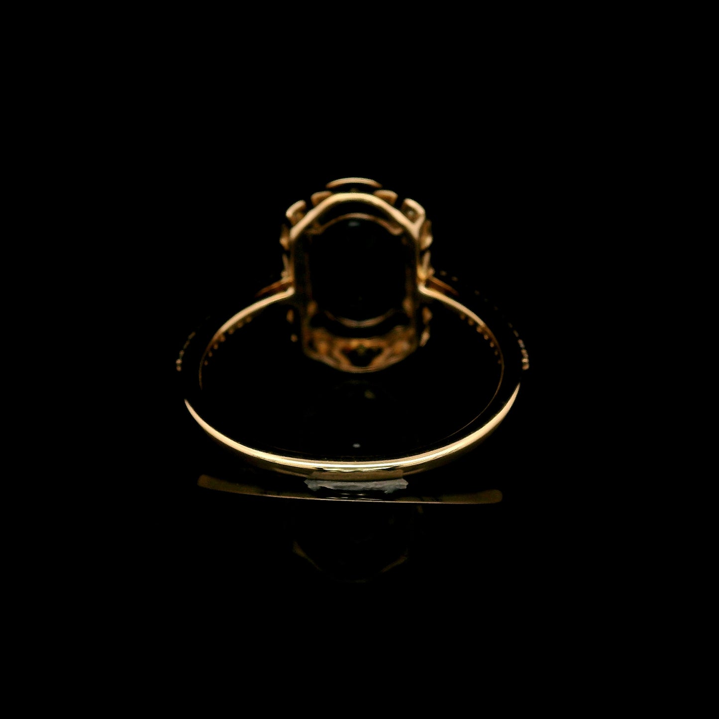 2.39 Ct Oval Mixed Cut Lab Grown Sapphire 14K Gold Ring