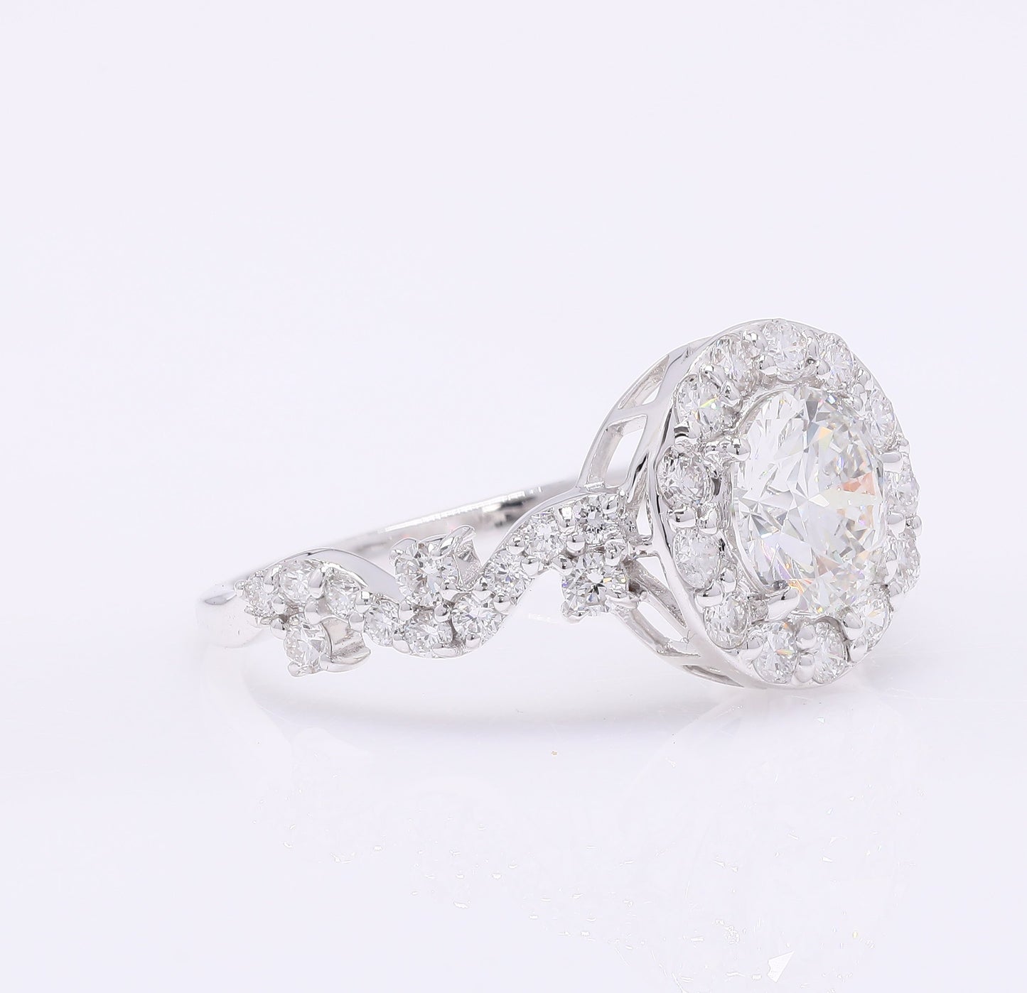 1.99 Carats Lab Grown Diamond 14K Gold Ring