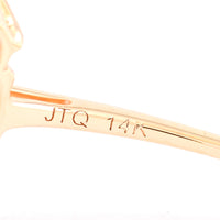1.57 Ct Square Tourmaline 14K Gold Ring