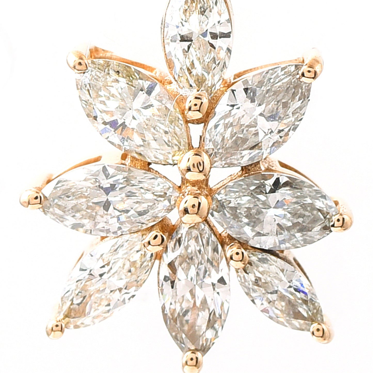 0.55 Ct Marquise Diamond 14K Gold Pendant
