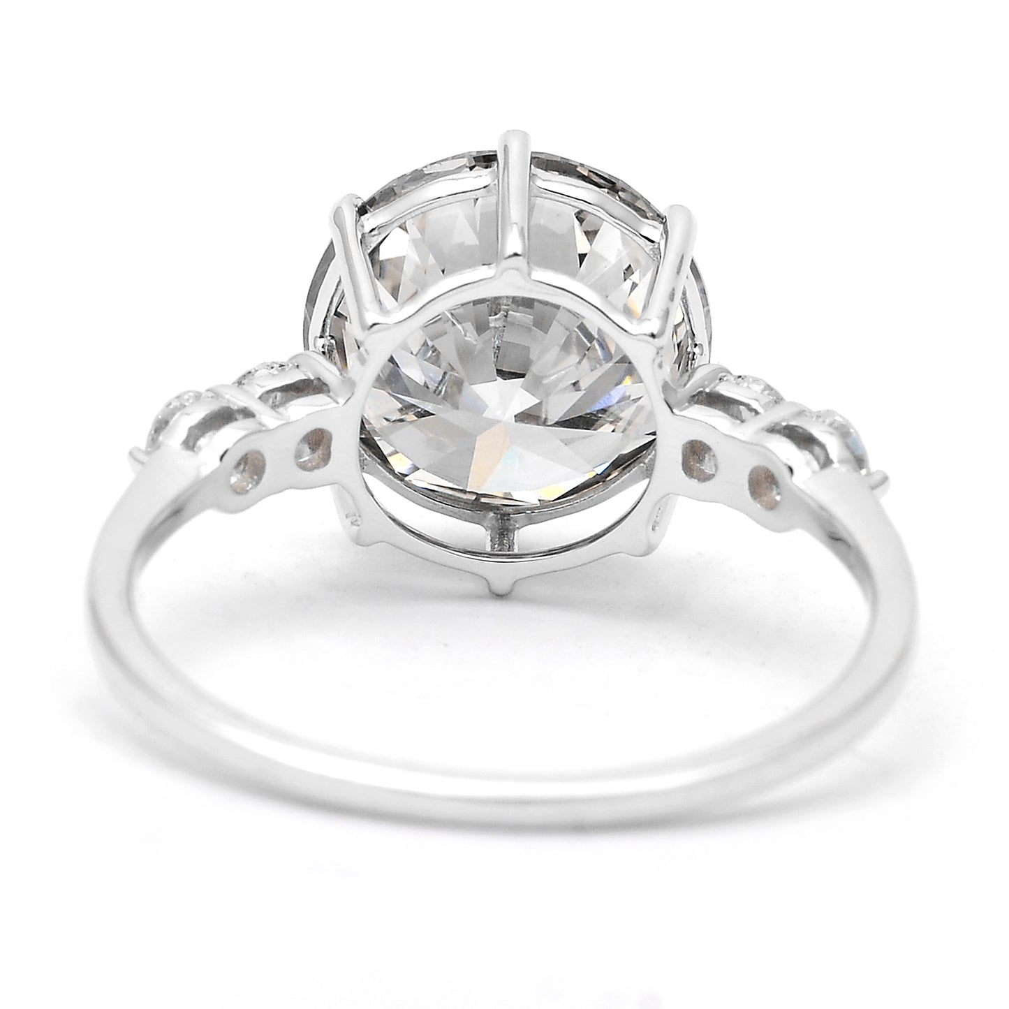 3.76 Carats Lab Grown Diamond 14K Gold Ring