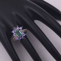 2.62 Ct Octagon Step Cut Natural Emerald 14K Gold Ring