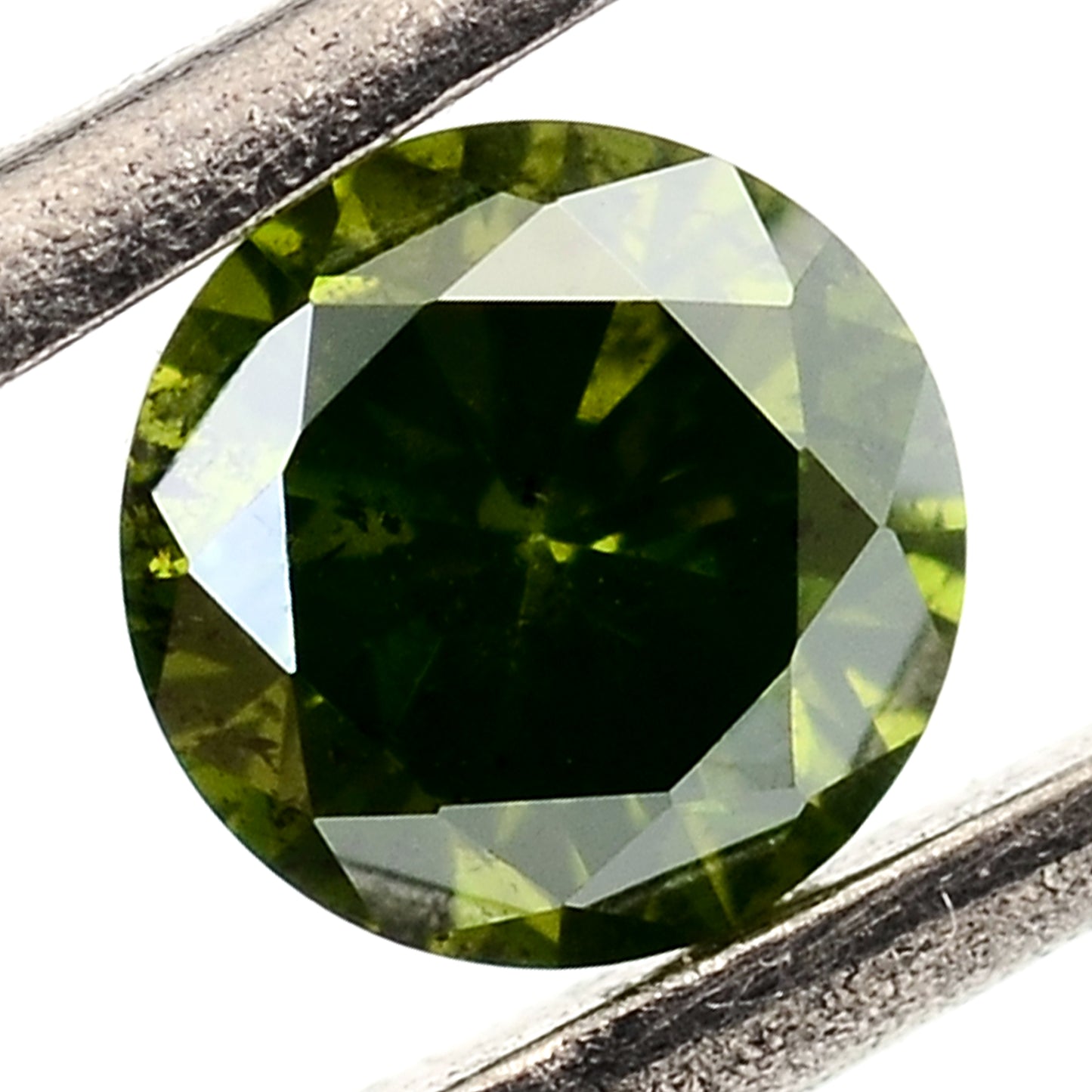 0.65 Green Diamond Round Loose Gemstone