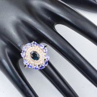 3.04 Ct Oval Tourmaline 14K Gold Ring