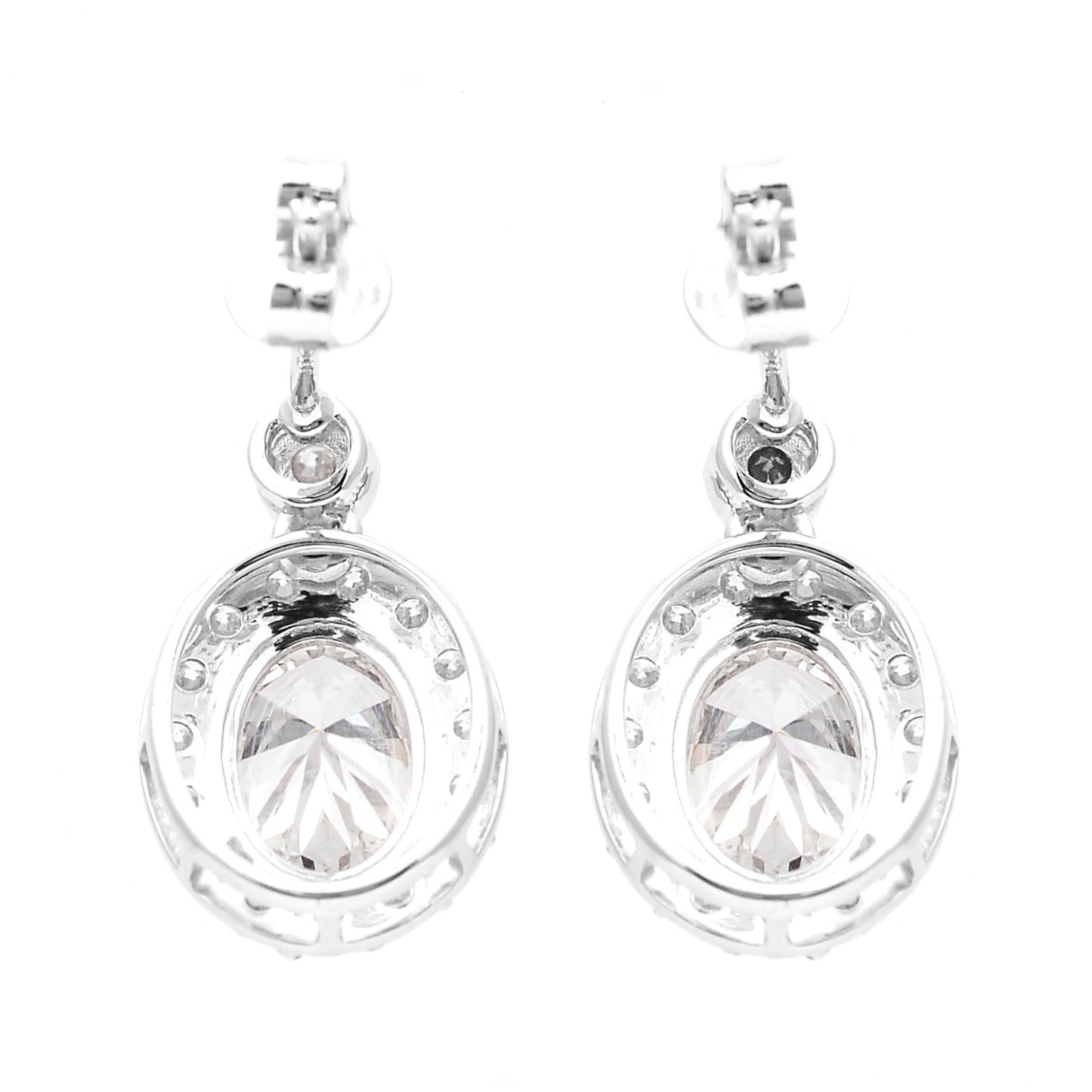3.17 Carats Lab Grown Diamond 14K Gold Earrings