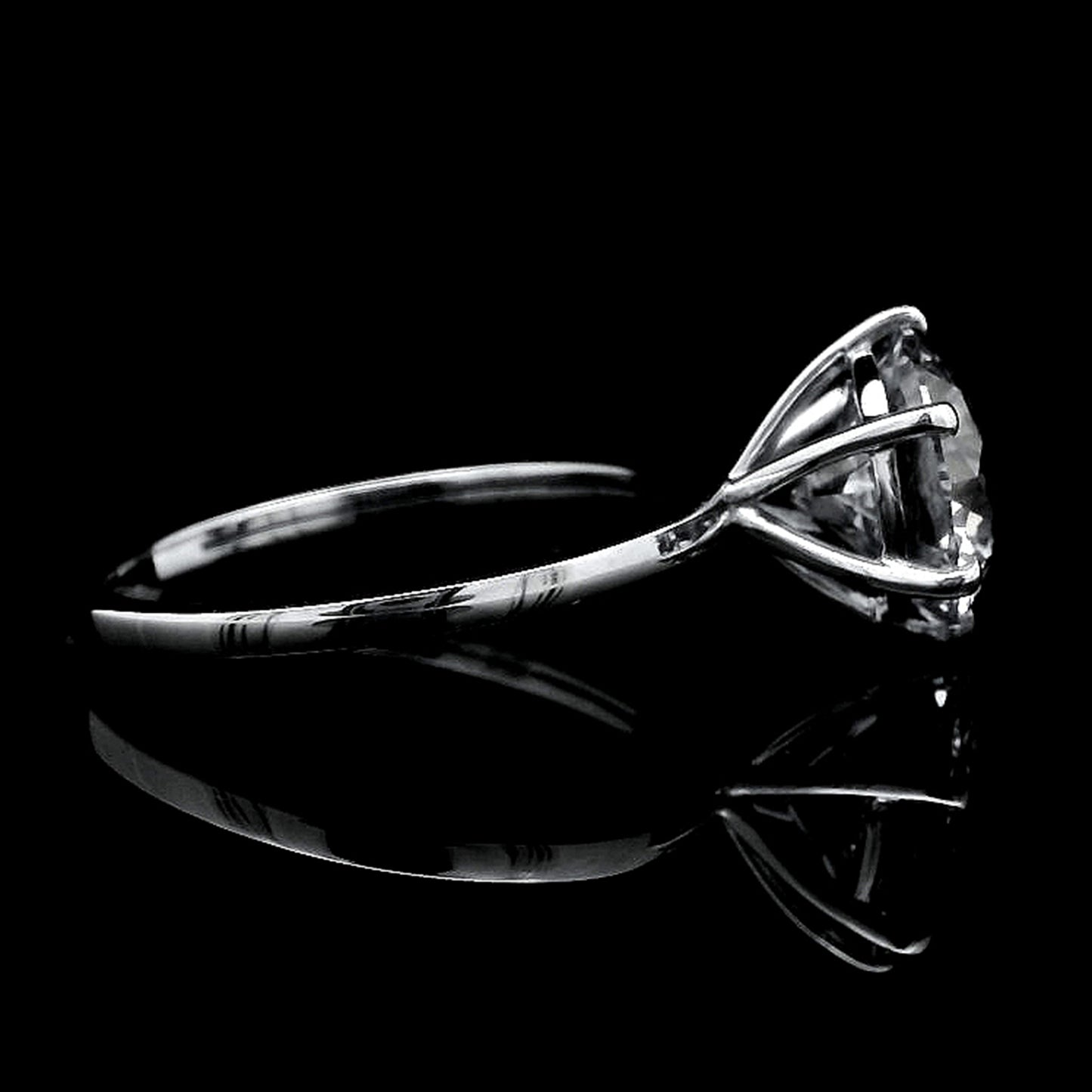 3.04 Carats Lab Grown Diamond 14K Gold Ring