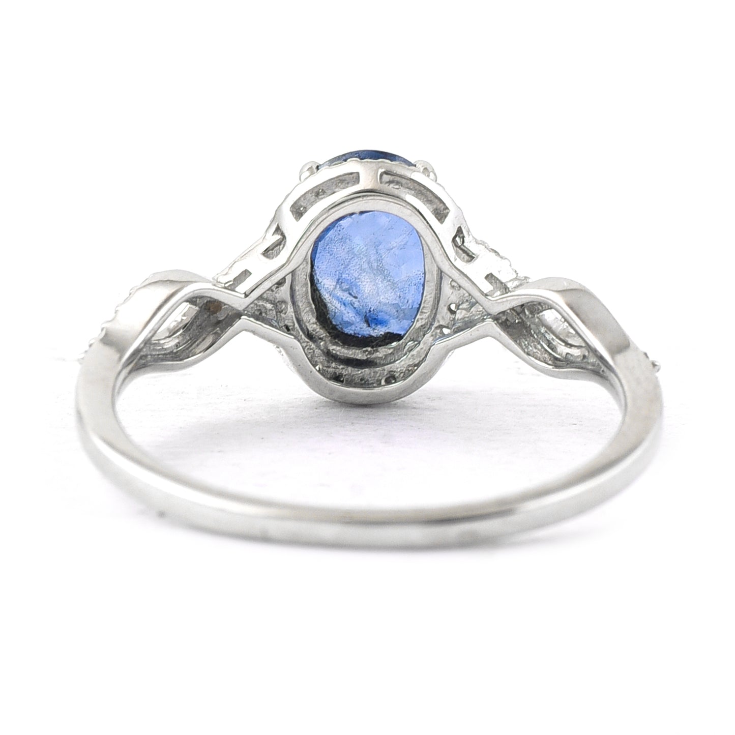 1.69 Ct Oval Mixed Cut Natural Sapphire 950 Platinum Ring