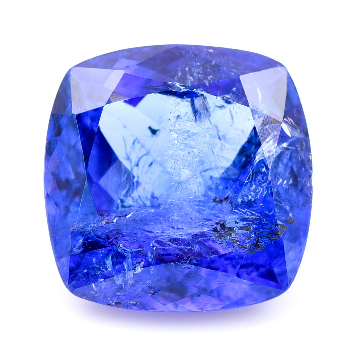 8.82 Natural Zoisite Tanzanite Cushion Mixed Cut Gemstone