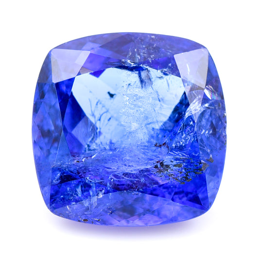 8.82 Natural Zoisite Tanzanite Cushion Mixed Cut Gemstone