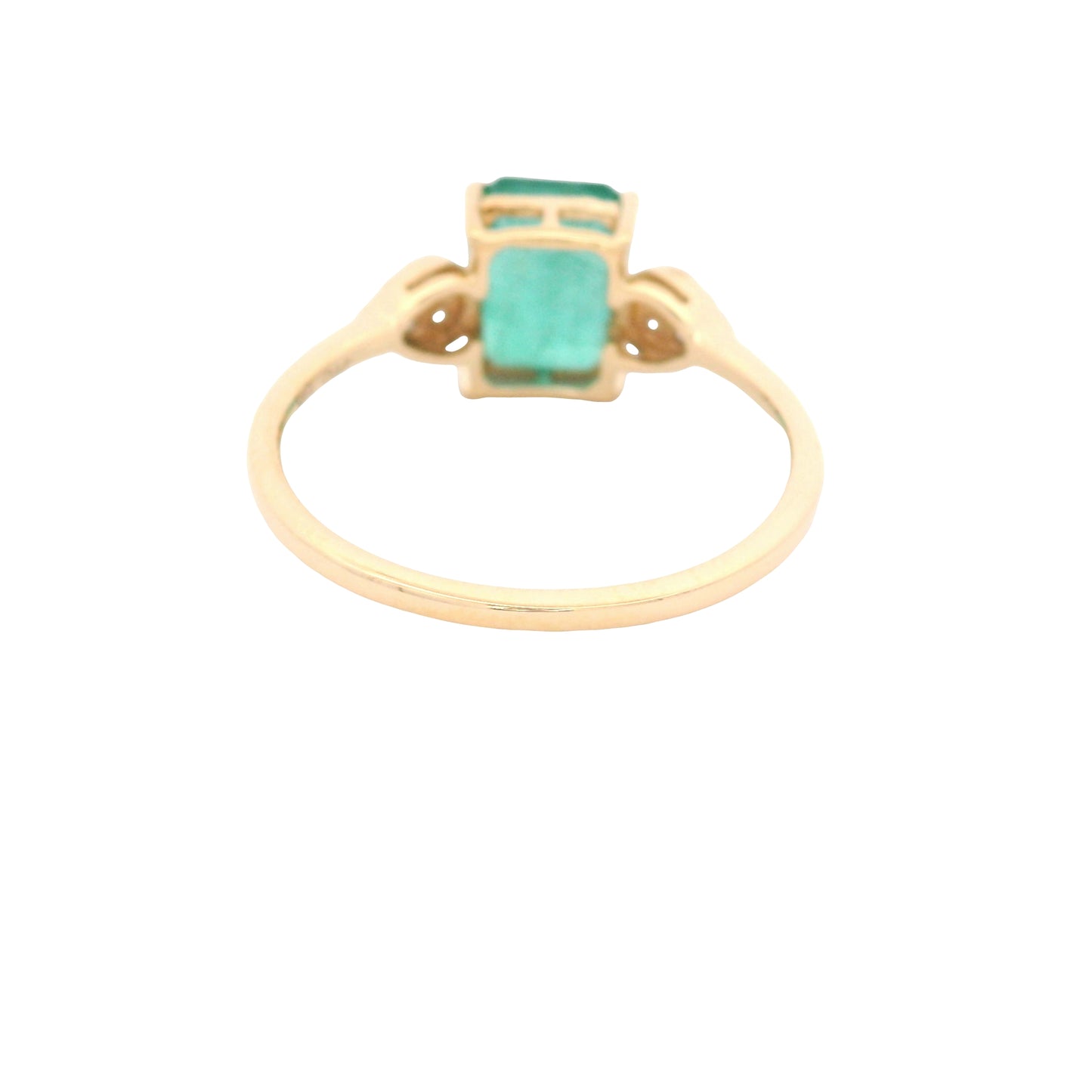 1.62 Ct Octagon Emerald 14K Gold Ring