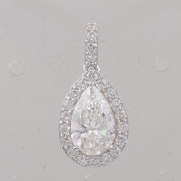 2.54 Carats Lab Grown Diamond 14K Gold Pendant