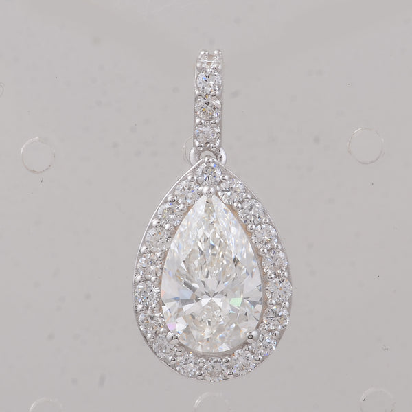 2.54 Carats Lab Grown Diamond 14K Gold Pendant
