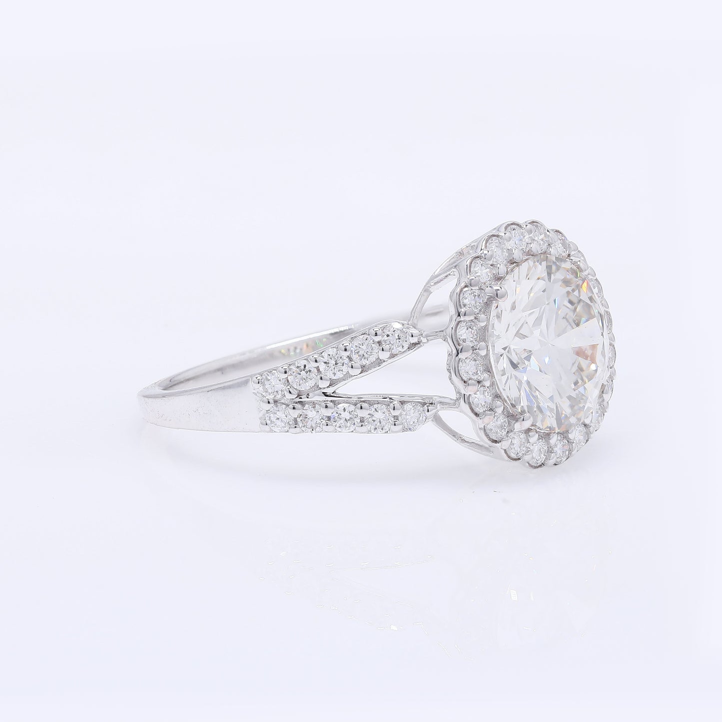 2.48 Carats Lab Grown Diamond 14K Gold Ring