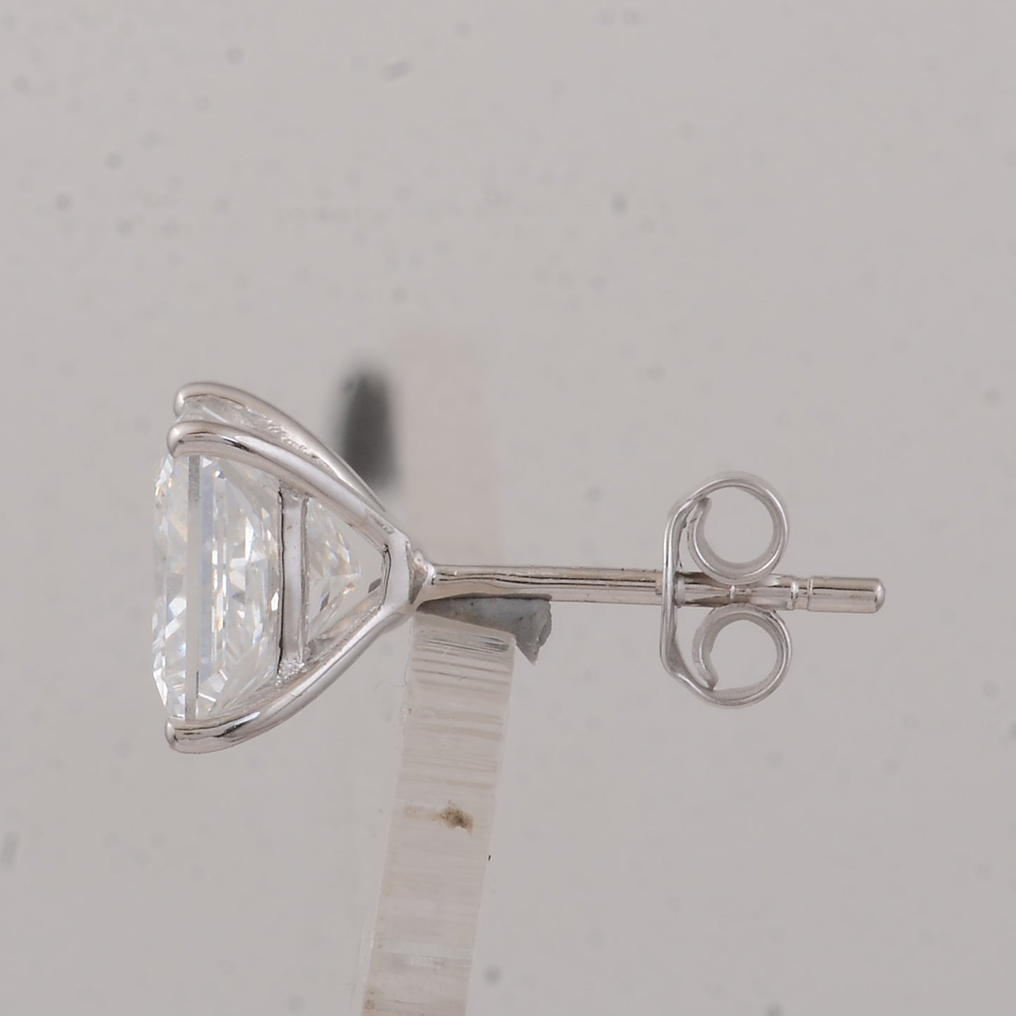 4.06 Carats Lab Grown Diamond 14K Gold Earrings