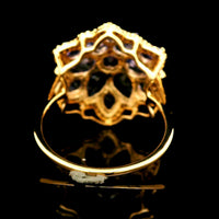3.59 Ct Pear Tanzanite 14K Gold Ring