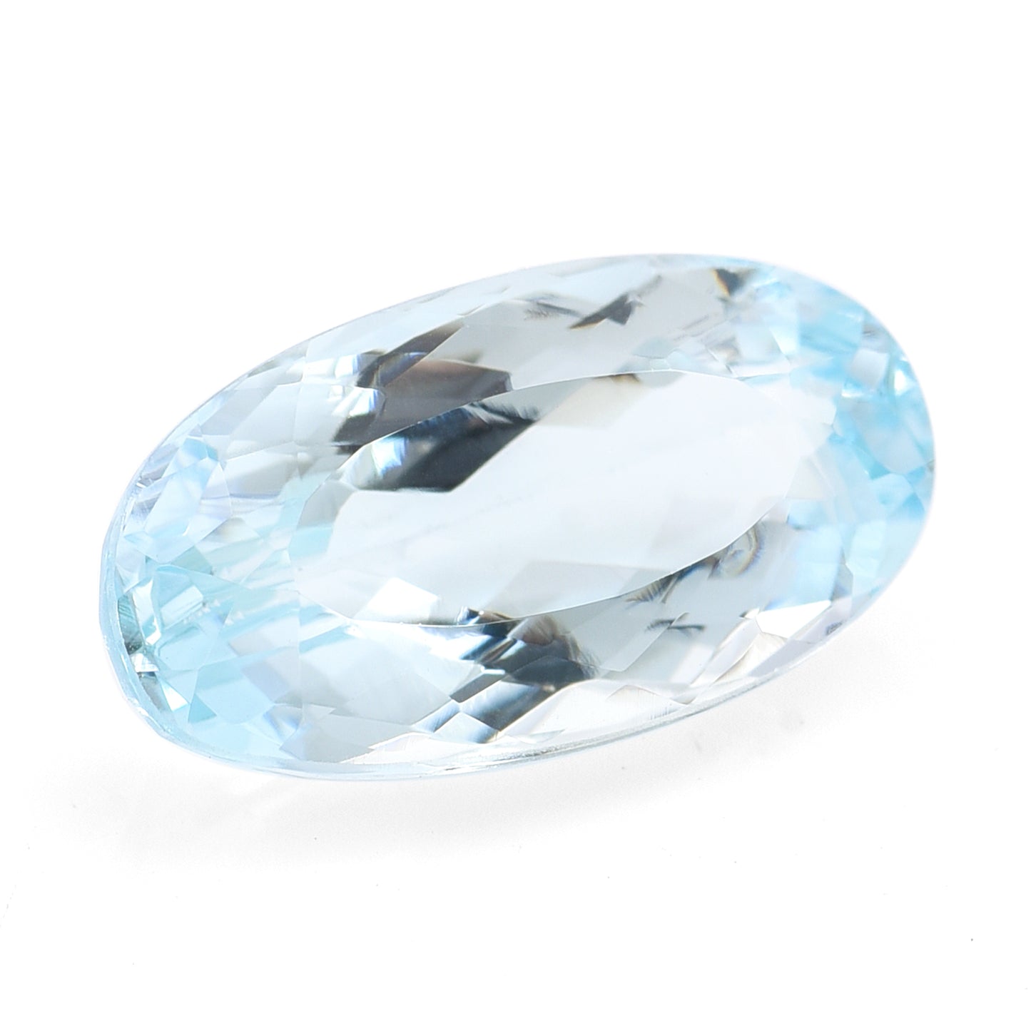 6.03 Natural Beryl Aquamarine Oval Mixed Cut Gemstone