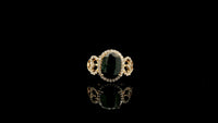 2.49 Ct Oval Natural Sapphire 14K Gold Ring