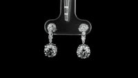 2.68 Carats Lab Grown Diamond 14K Gold Earrings