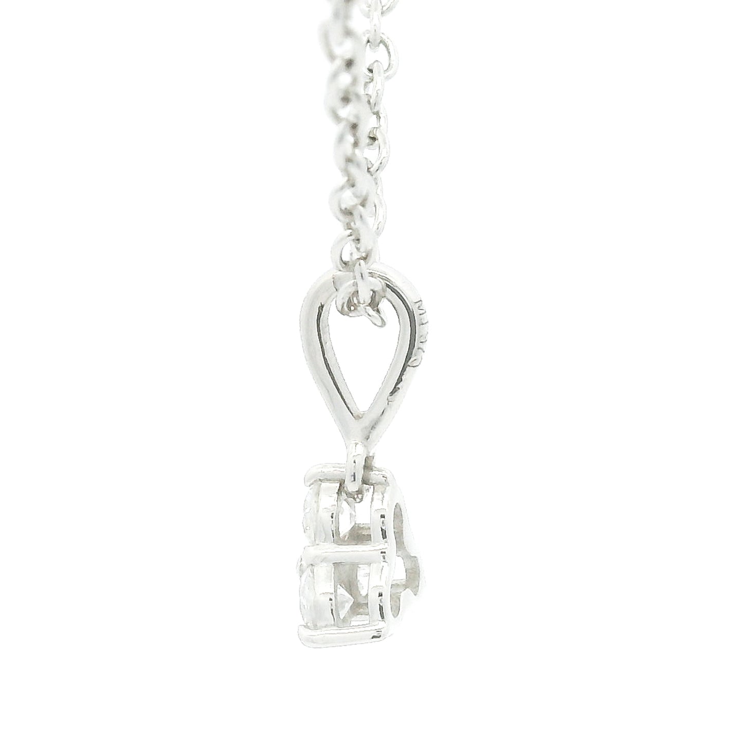 0.20 Ct Round Lab Grown Diamond 925 Silver Pendant