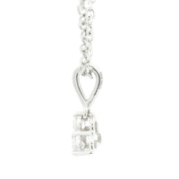 0.20 Ct Round Lab Grown Diamond 925 Silver Pendant
