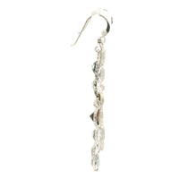 8.00 Ct Smoky Quartz, Blue Topaz 925 Sterling Silver Earrings