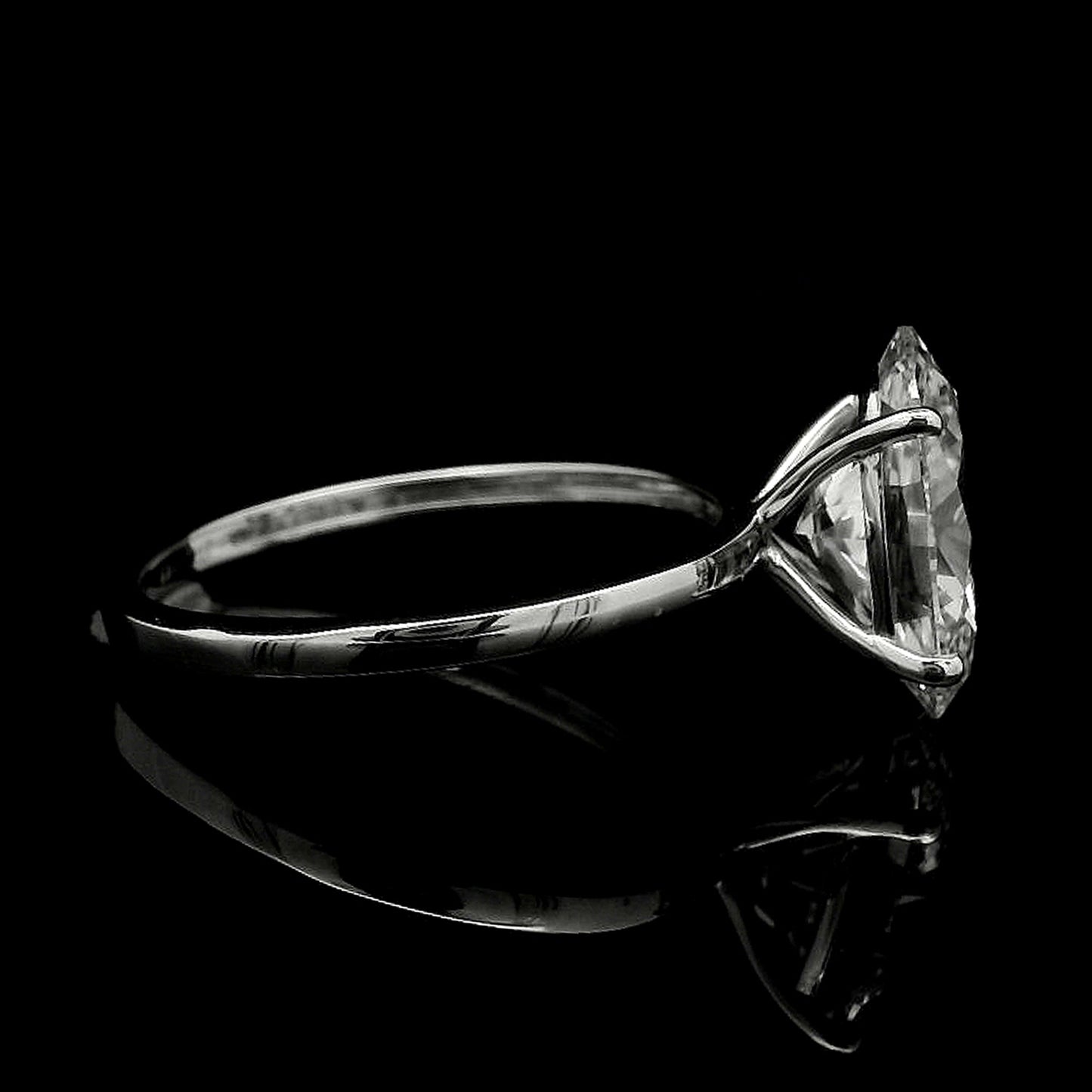 2.98 Carats Lab Grown Diamond 14K Gold Ring