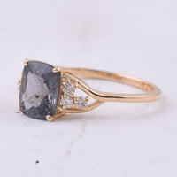 1.91 Ct Cushion Natural Spinel 14K Gold Ring