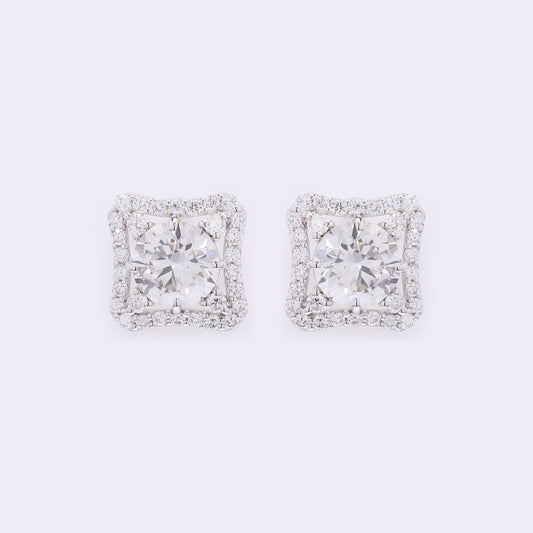3.97 Carats Lab Grown Diamond 14K Gold Earrings