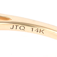 0.54 Ct Round Blue Diamond 14K Gold Ring