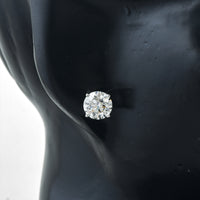 4.07 Carats Lab Grown Diamond 14K Gold Earrings