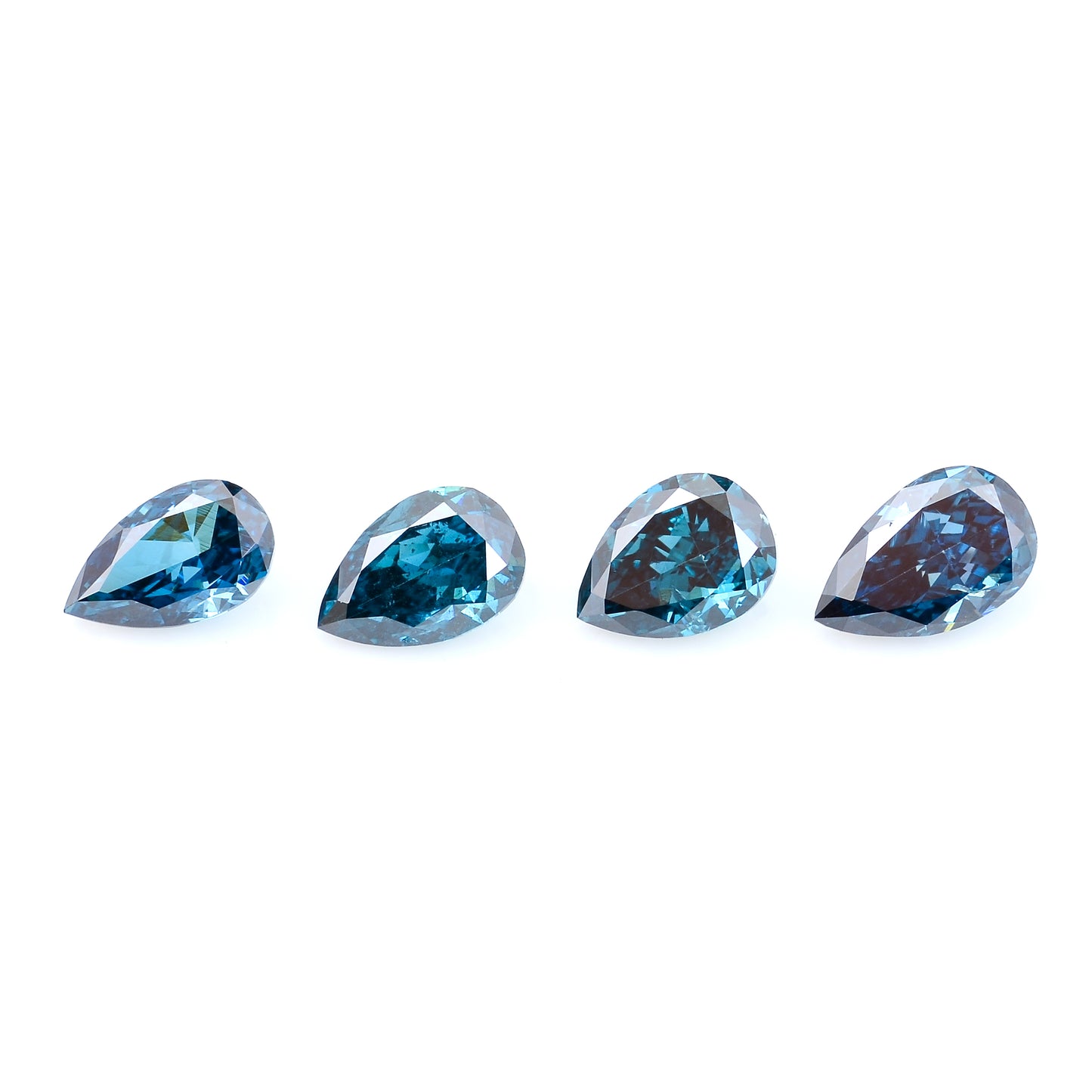 0.89 Blue Diamond Pear Loose Diamond