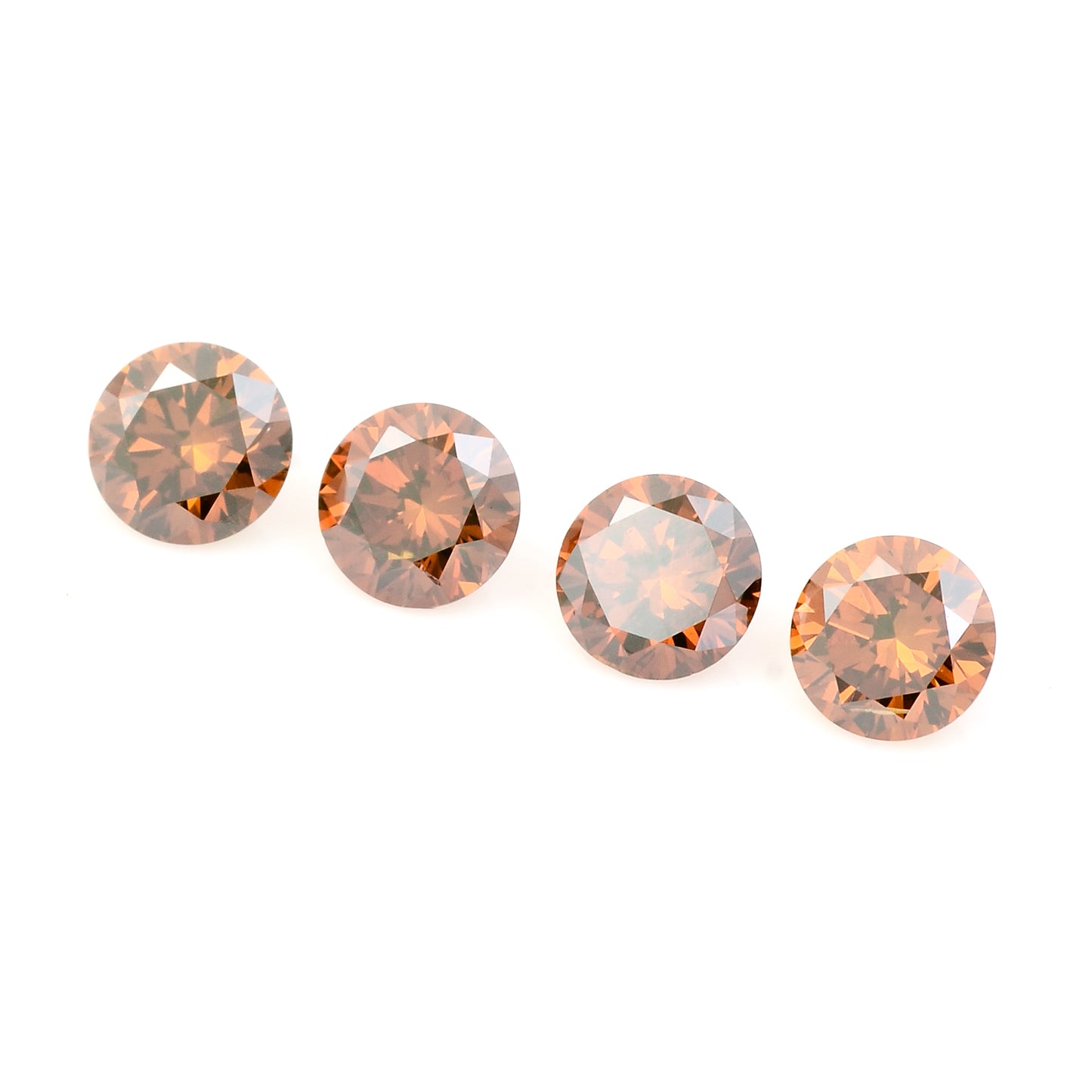 0.67 Red Diamond Round Loose Gemstone