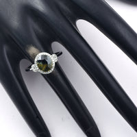 2.55 Ct Oval Mixed Cut Natural Bi-Coloured Sapphire 950 Platinum Ring