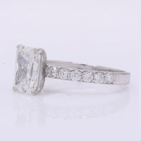 2.37 Carats Lab Grown Diamond 950 Platinum Ring