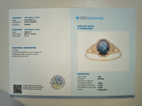 1.54 Ct Oval Natural Sapphire 14K Gold Ring