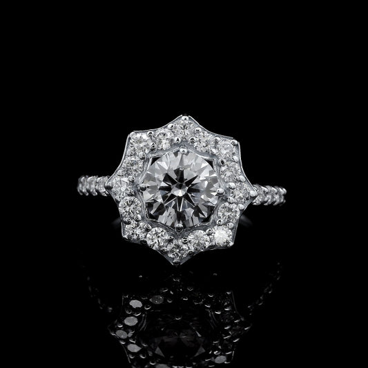 2.05 Carats Lab Grown Diamond 14K Gold Ring