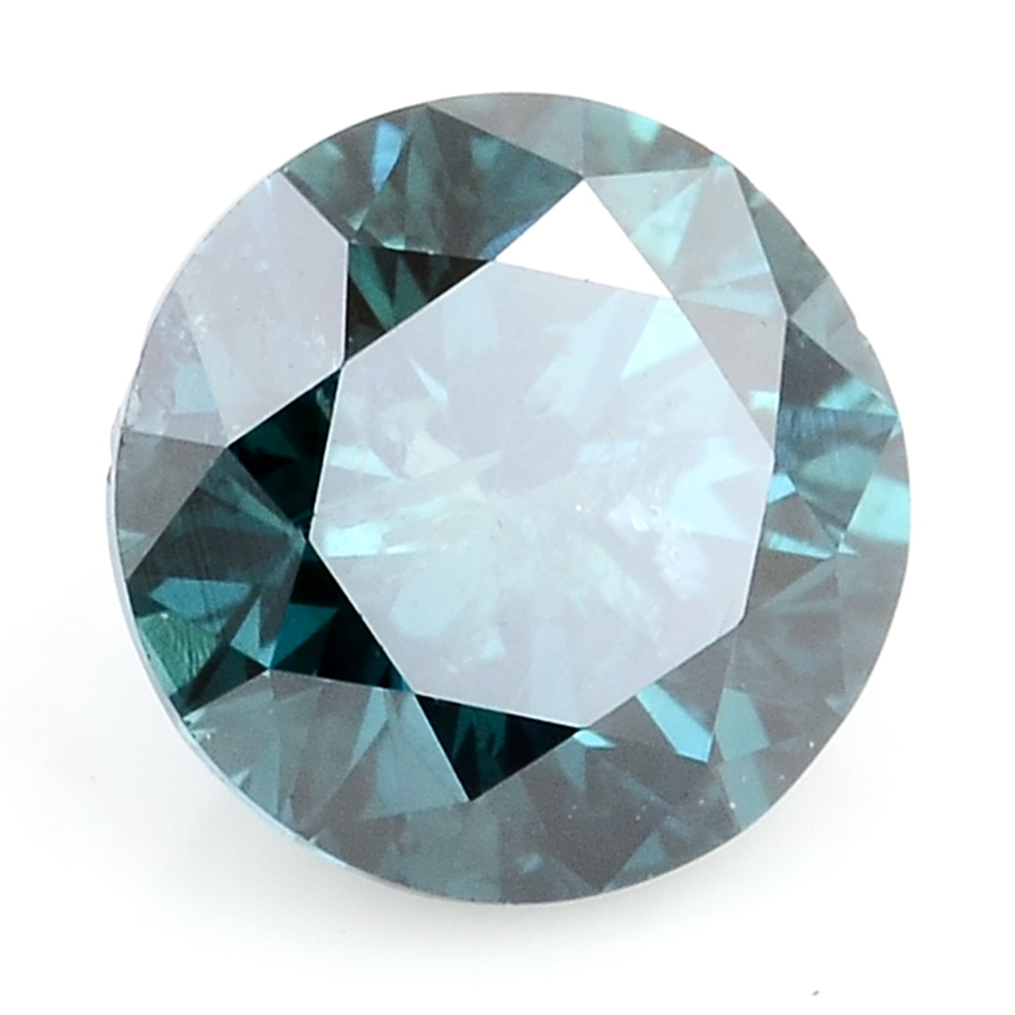 0.42 Blue Diamond Round Loose Gemstone