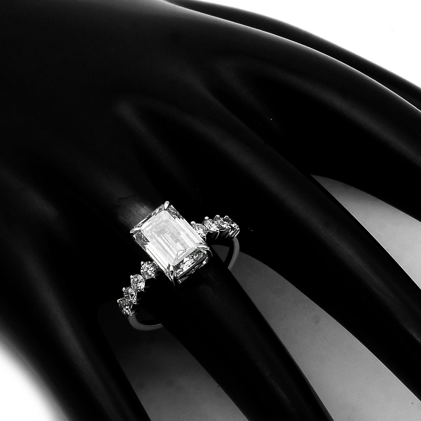 3.50 Carats Lab Grown Diamond 14K Gold Ring