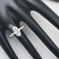 1.90 Carats Lab Grown Diamond 950 Platinum Ring