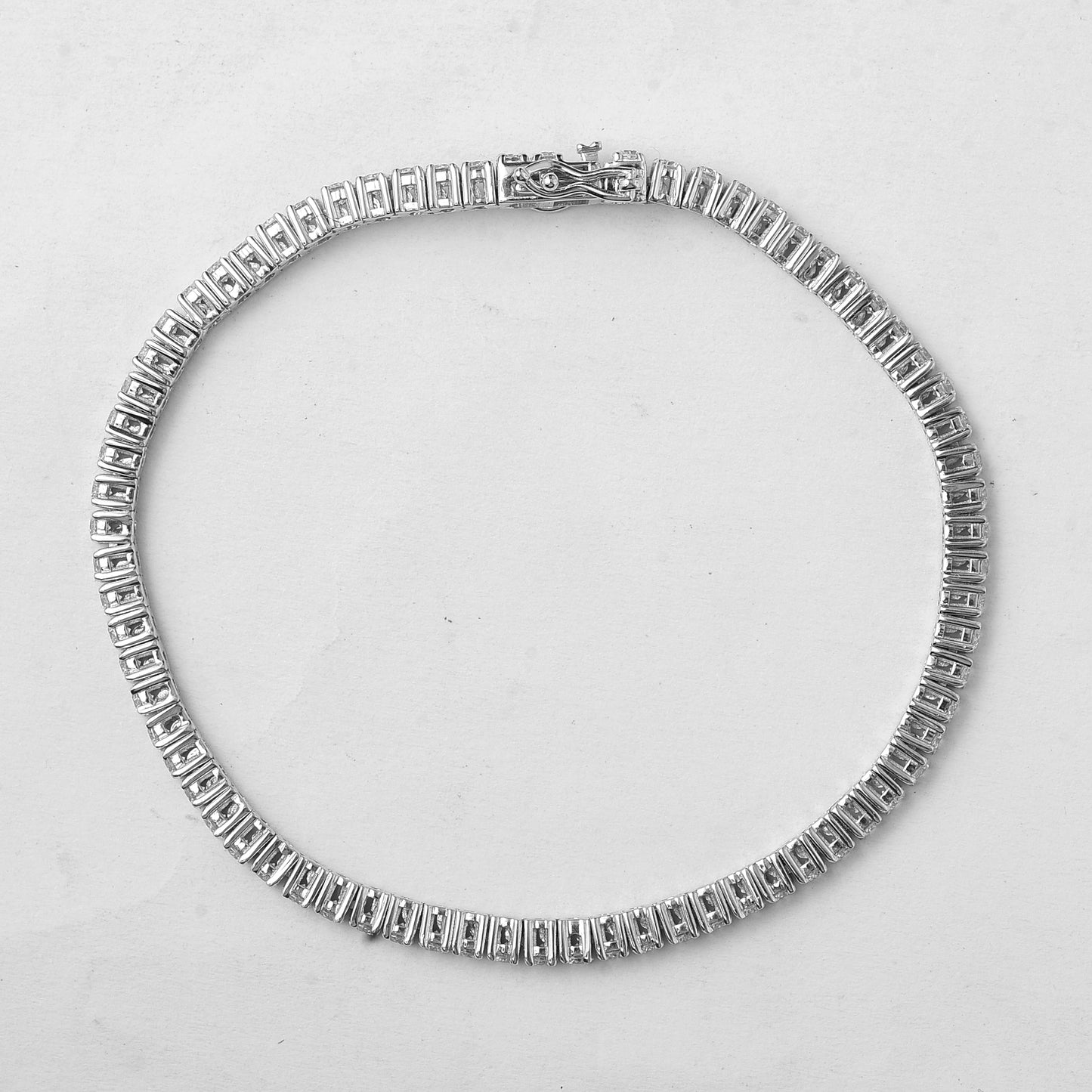 3.56 Ct Round Lab Grown Diamond 14K Gold Bracelet