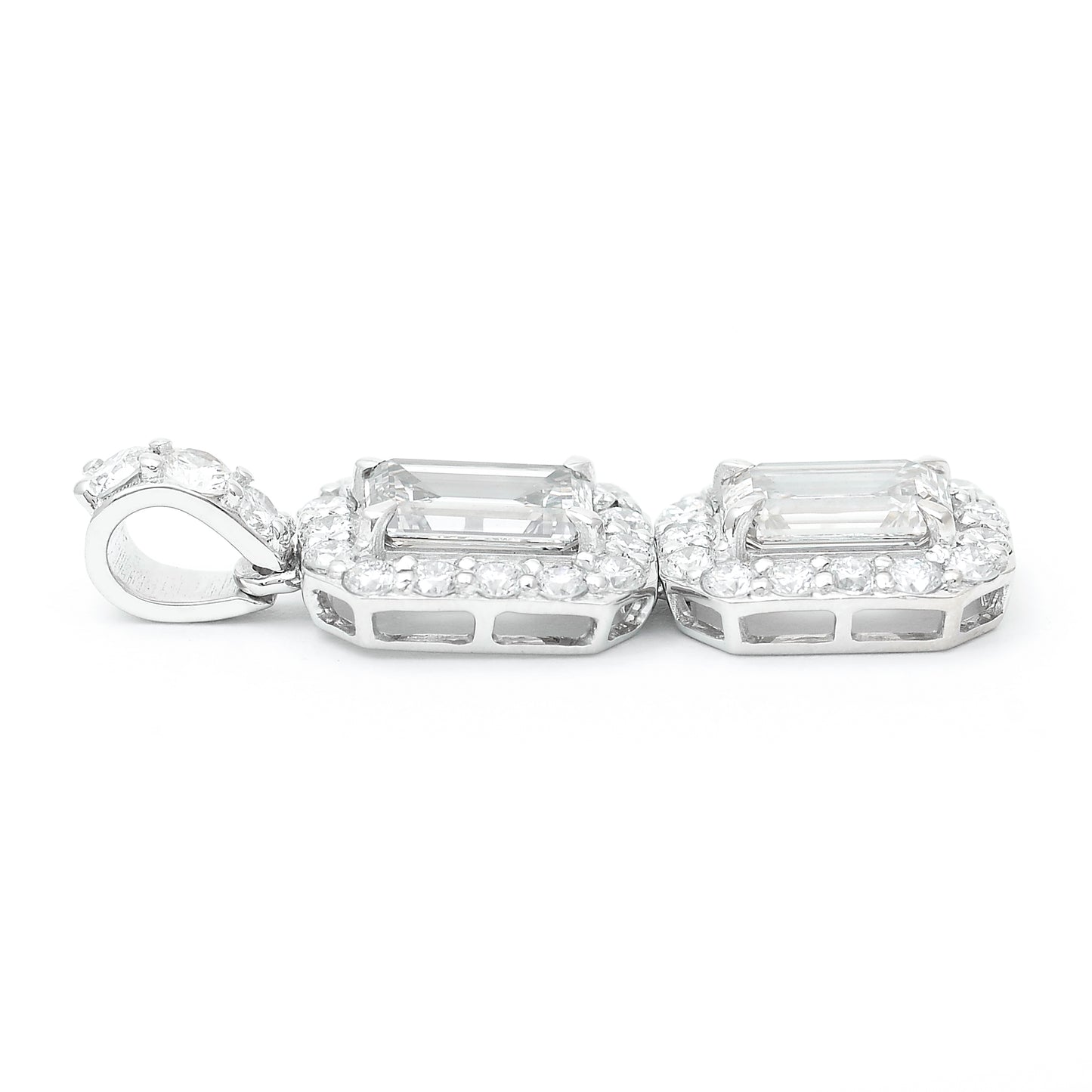 2.99 Carats Lab Grown Diamond 14K Gold Pendant