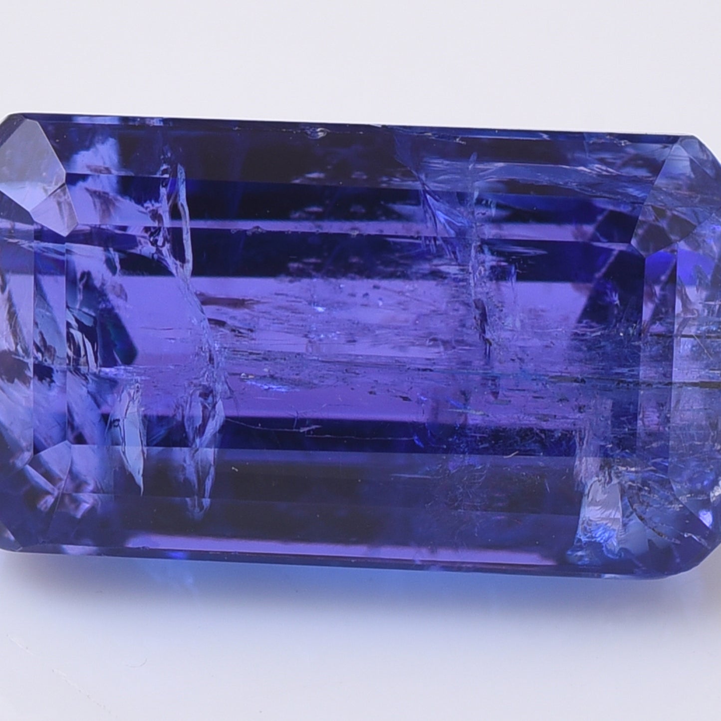 6.36 Natural Zoisite Tanzanite Emerald Cut Gemstone