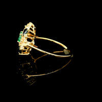 1.66 Ct Round Emerald 14K Gold Ring